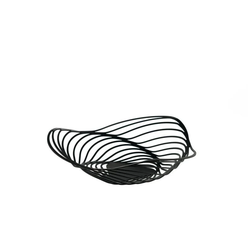 Alessi Trinity Black Basket 26cm