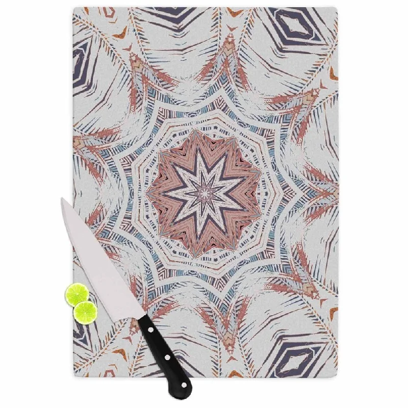 Kess InHouse Alison Coxon "Boho Dream Tan" Pink Blue Cutting Board