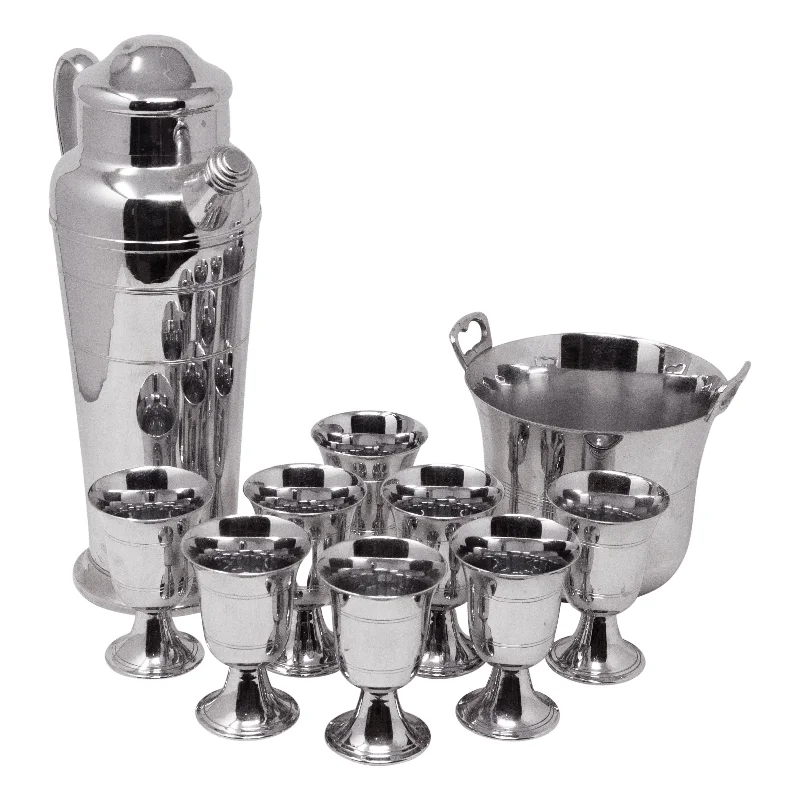 Farberware Bros. Chrome Cocktail Shaker Set