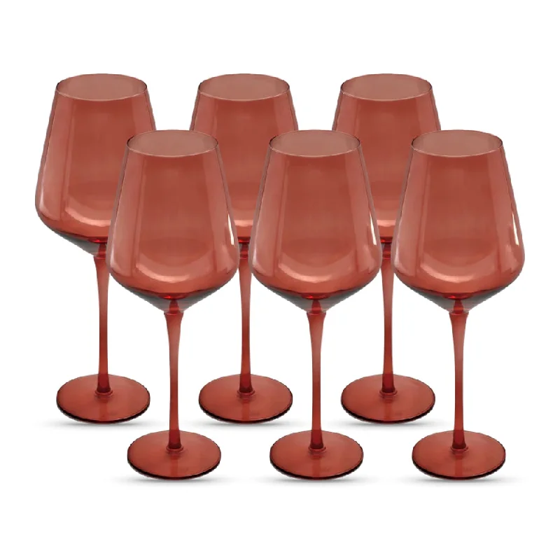 Dark Rose Wine Glass