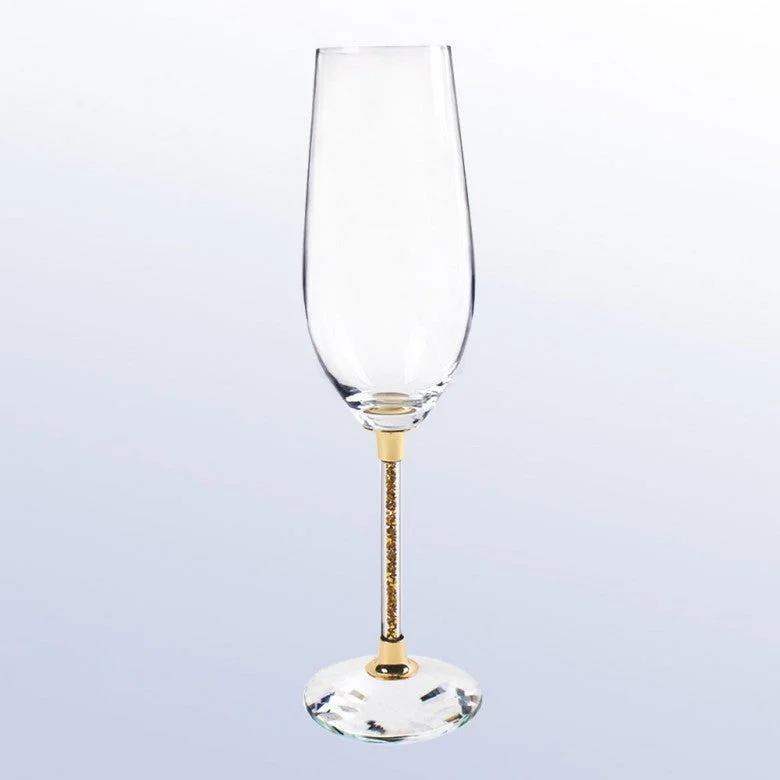 Gold Champagne Flute Set