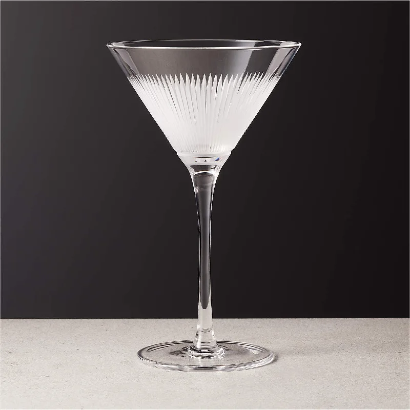 KIRA HAND ETCHED MARTINI GLASS