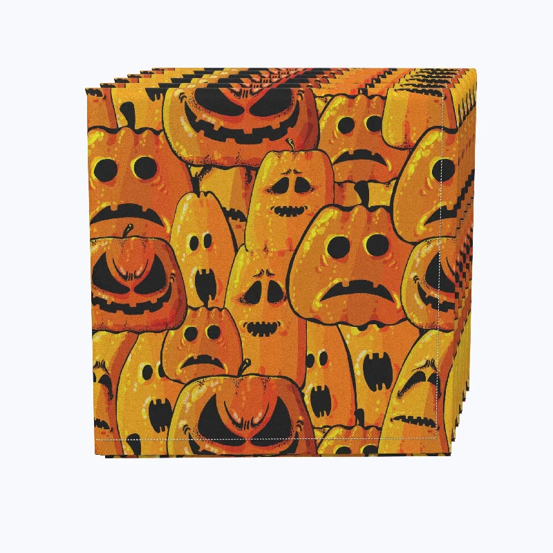 Pumpkin Ghost Faces Napkins