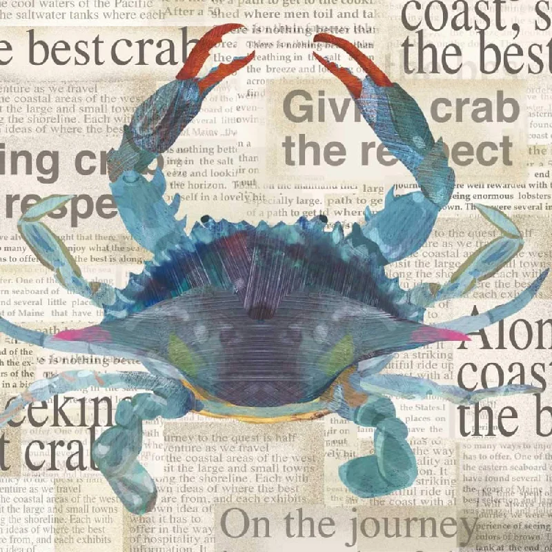 BEST BLUE CRAB Beverage Napkin