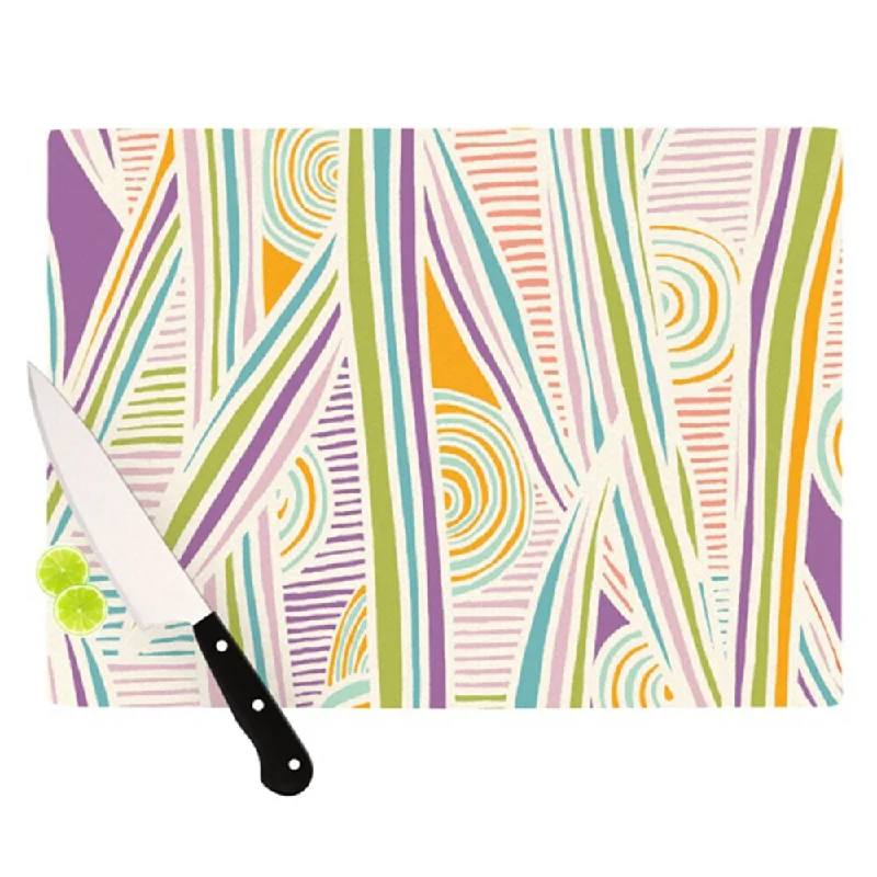 Kess InHouse Emine Ortega Graphique White Cutting Board