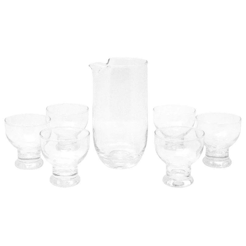 Clear Cocktail Pitcher Set