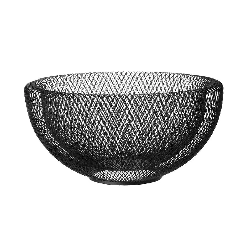 Wire Fruit Bowl Black 25cm