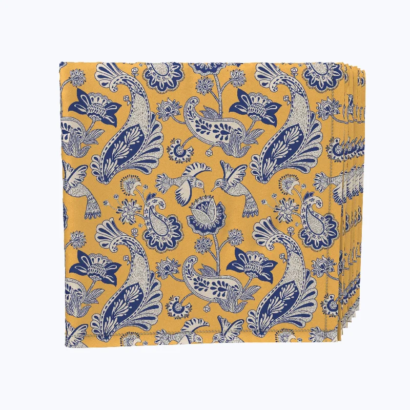 Stylized Birds & Flowers Napkins