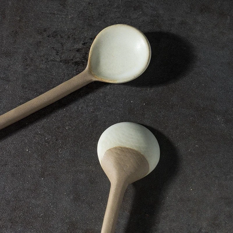 Gohobi Handmade Ceramic Tea Spoon