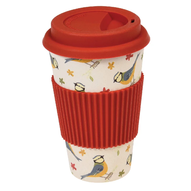 Rex Blue Tit Bamboo Travel Mug