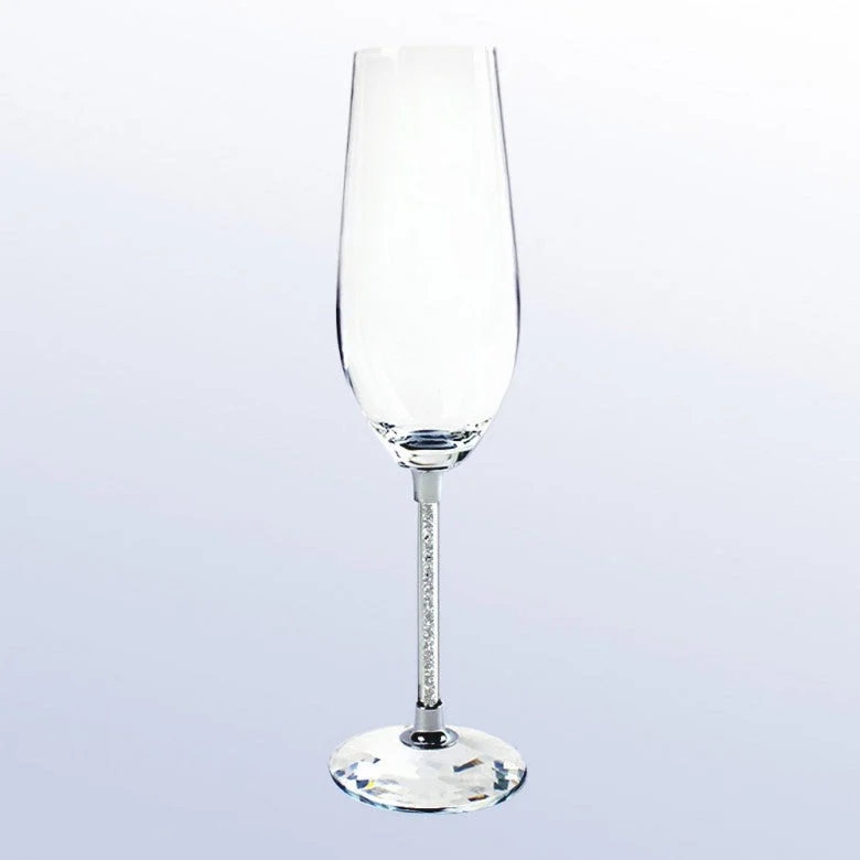 Silver Champagne Flute Set