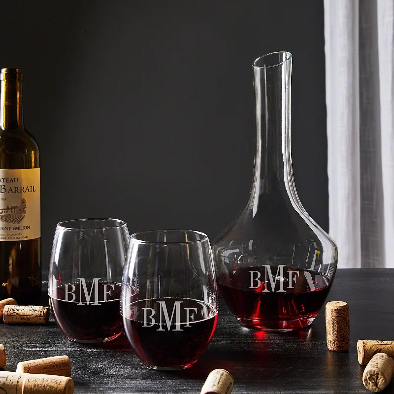 Barlow Personalized Wine Decanter Set