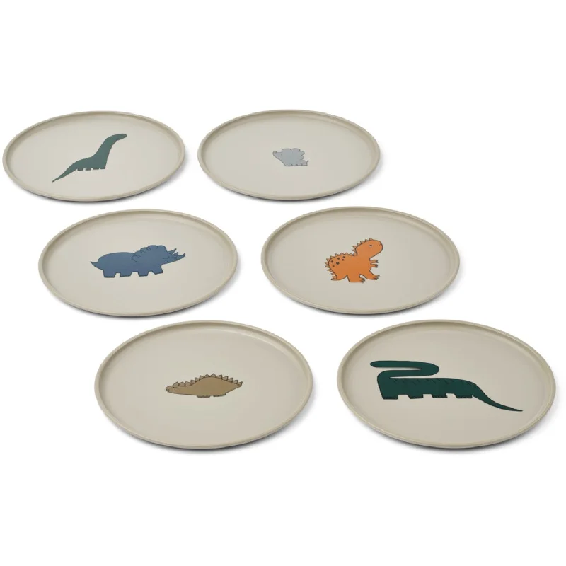 LieWood Dinosaurs / Mist Remco Plate 6-Pack