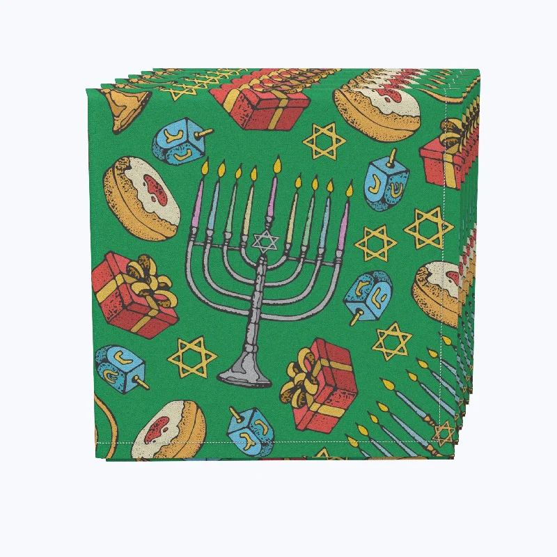 Dreidels, Donuts and Decorations Napkins