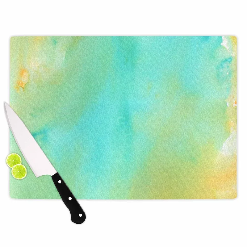 Kess InHouse Li Zamperini 'Mint Teal Green Cutting Board