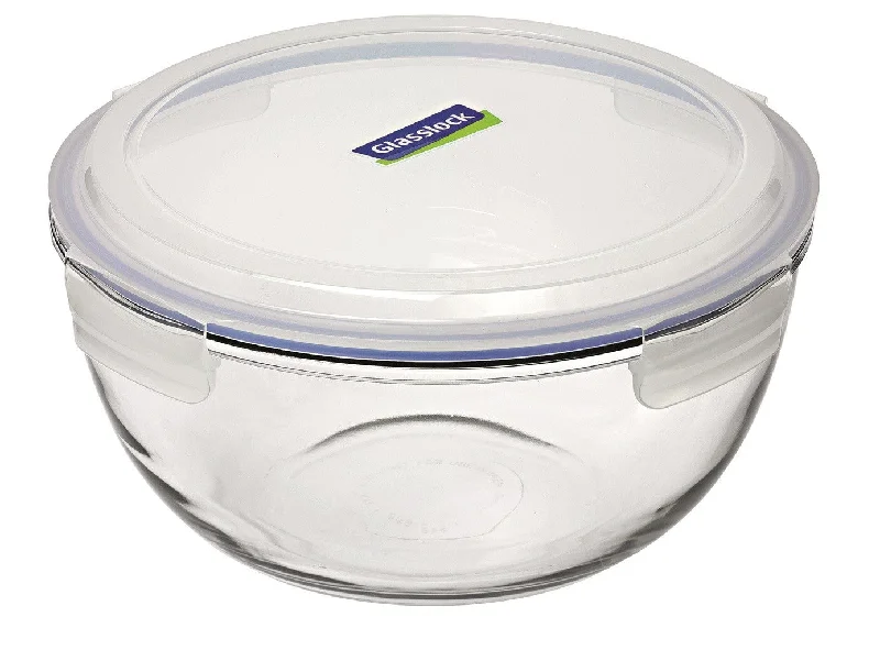 Glasslock Tempered Glass Mixing Bowl with Lid - 4L