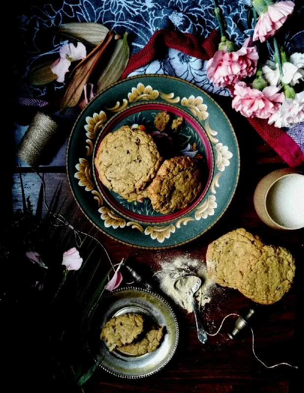 Malty Cacao Nib Cookies