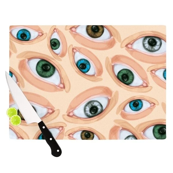 Kess InHouse Alisa Drukman "Eyes" Eyeballs Cutting Board