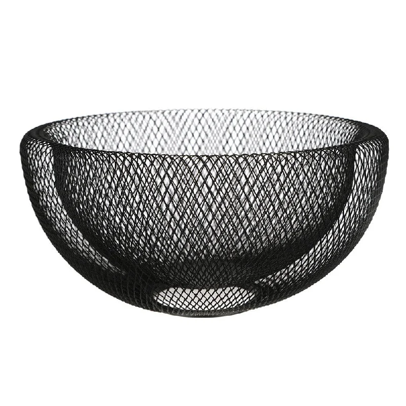 Wire Fruit Bowl Black 30cm