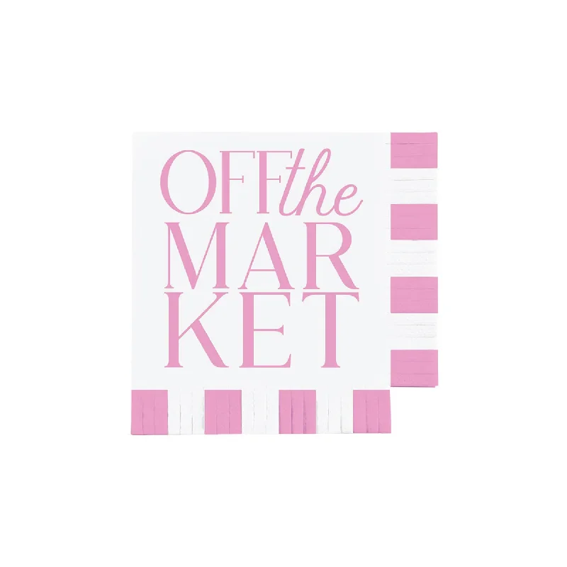 Pink Off the Market Dessert Napkins 16ct