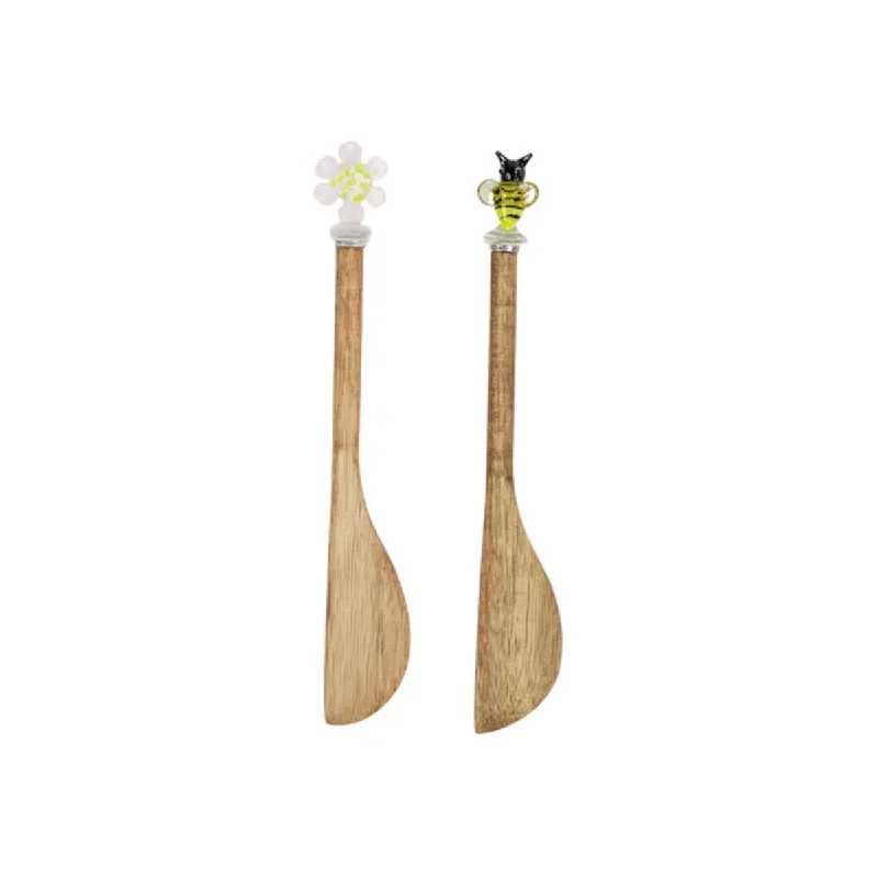 Coast to Coast Buzz Wood/Glass Spreaders 4 x 8.5cm (Set of 2)