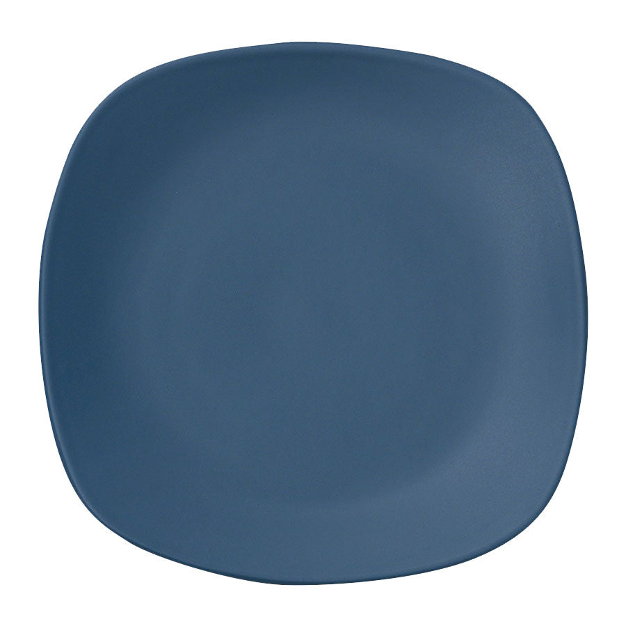 Ziena 922430 Stoneware Square Plate, Azure, 9" x 9", Case of 12