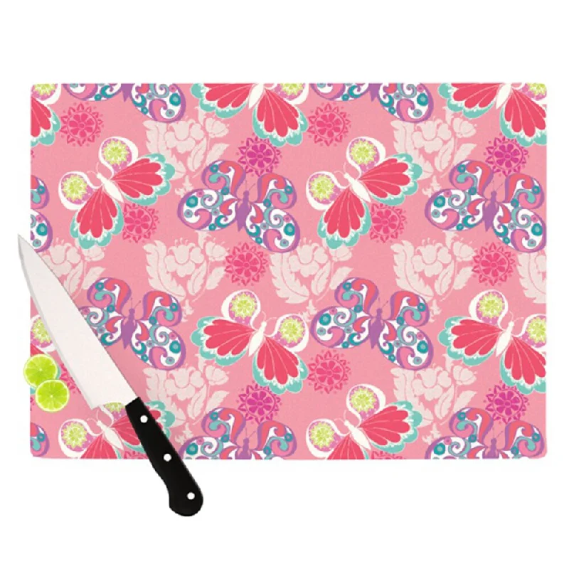 Kess InHouse Anneline Sophia "Baroque Butterflies" Cutting Board