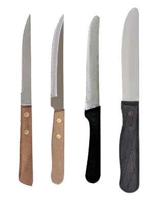 Steak Knives with Comfort Grip - Quality Razor Sharp - Packs of 12