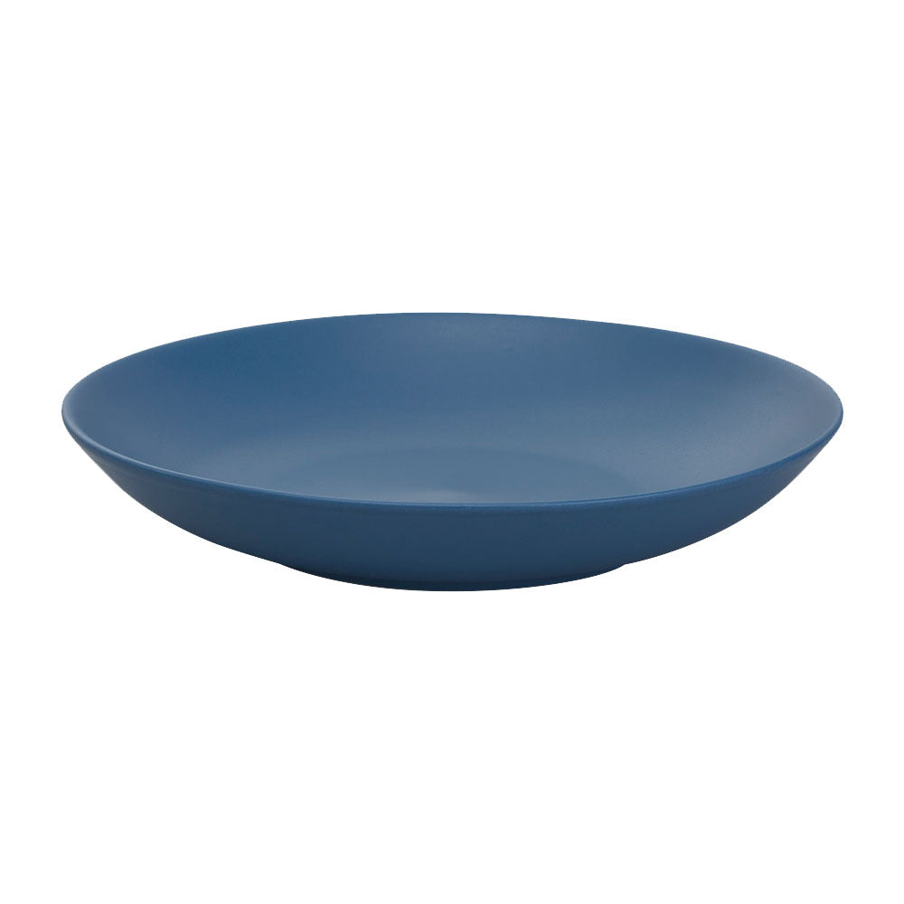 Ziena 922421 Stoneware Deep Coupe Plate, Azure, 48 oz., Case of 12