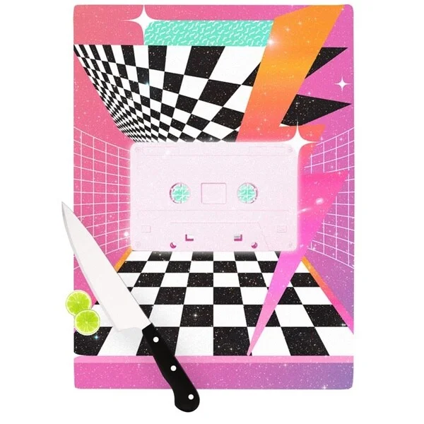 KESS InHouse Danny Ivan 'Pink Casette' Cutting Board