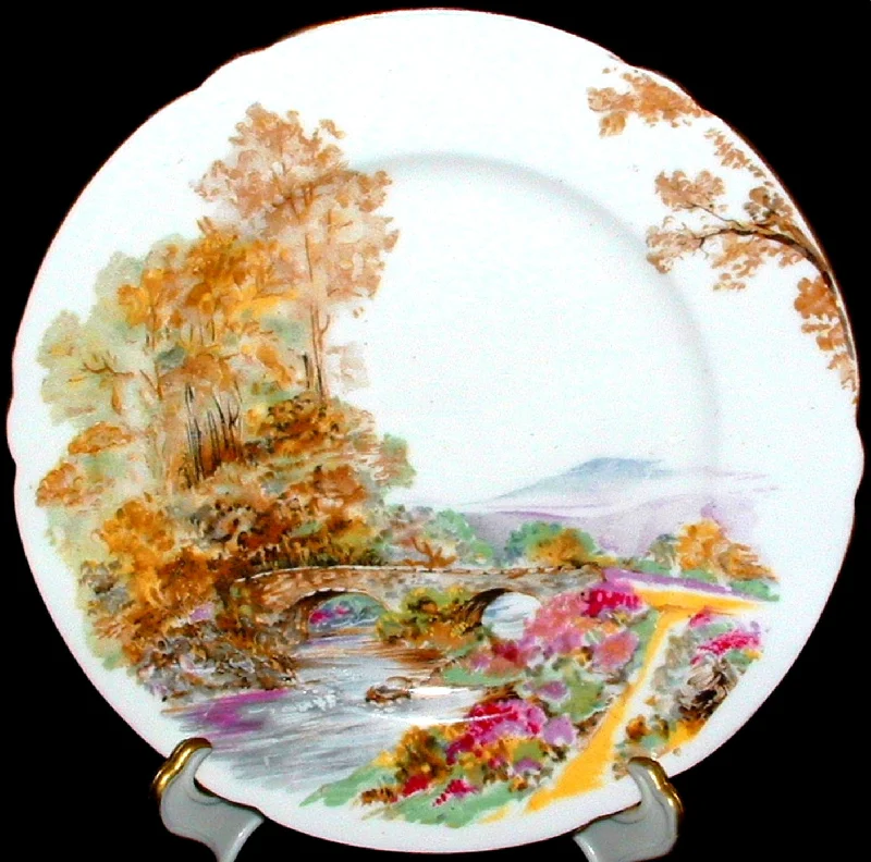 Shelley Heather Plate 7 Inch Gainsborough England Cake Plate 1950s Tea Plate