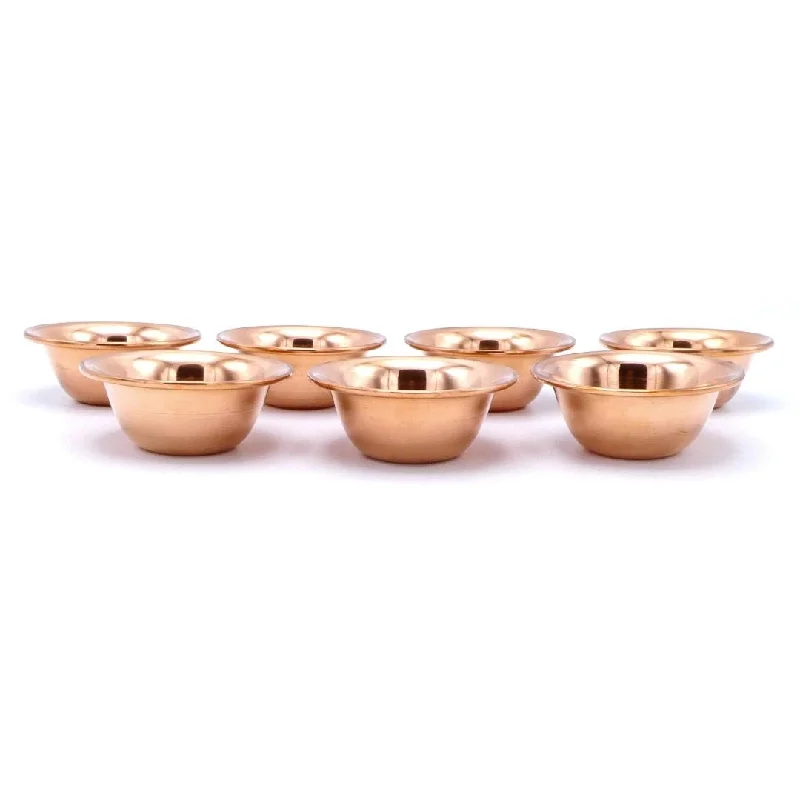 OFFERING BOWLS | Set of 7 Simple Copper 3" x 1"