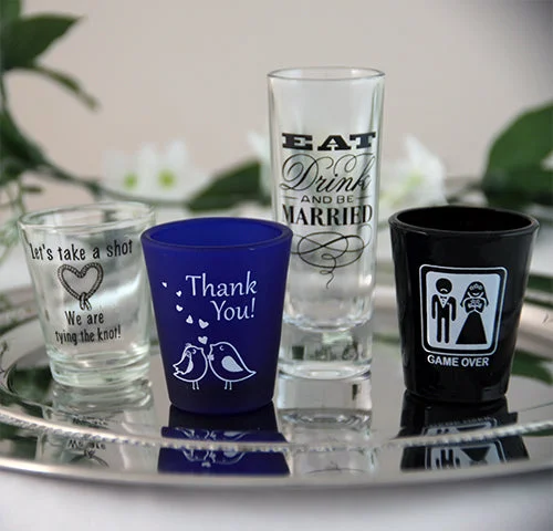 Shot Glasses - Wedding Themed