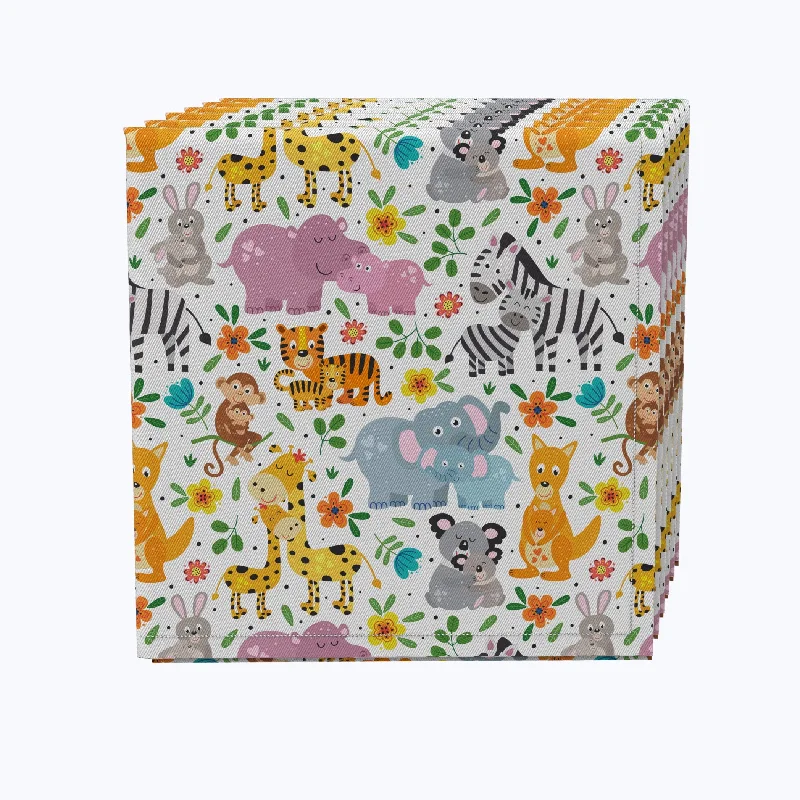 Wild Life Cartoon Animals Napkins