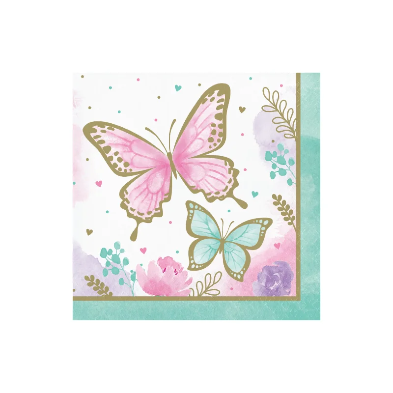 Butterfly Lunch Napkins 16ct