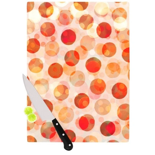 Kess InHouse Daisy Beatrice 'Shepard's Delight' Orange Cutting Board