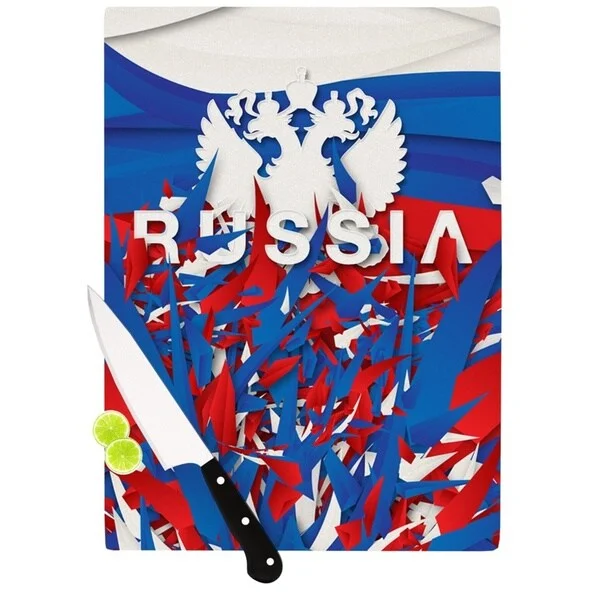 KESS InHouse Danny Ivan 'Russia' World Cup Cutting Board