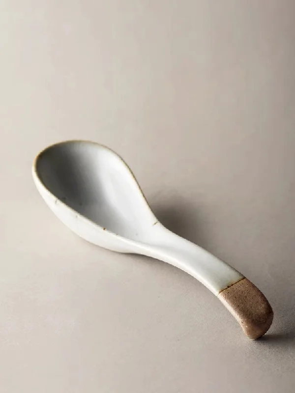 Gohobi Handmade Ceramic Soup Spoon