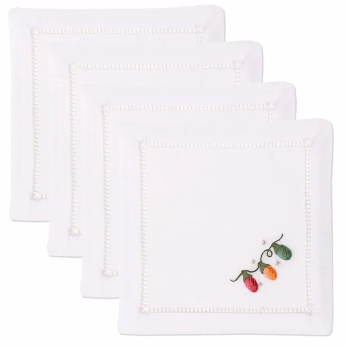 Holiday Lights Cocktail Napkins - Set of 4