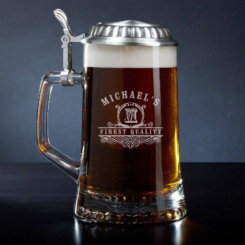 Monogrammed Beer Stein