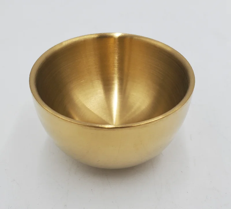 2.25"x1.75"  S/S ROUND BOWL - GOLD