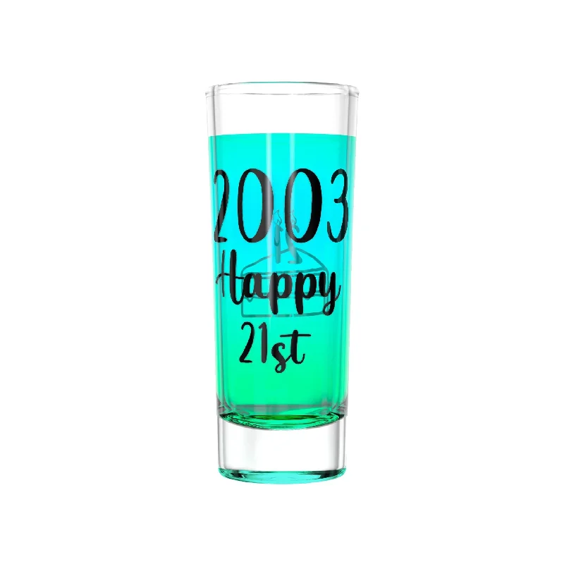 21st Birthday Shot Glass 2003