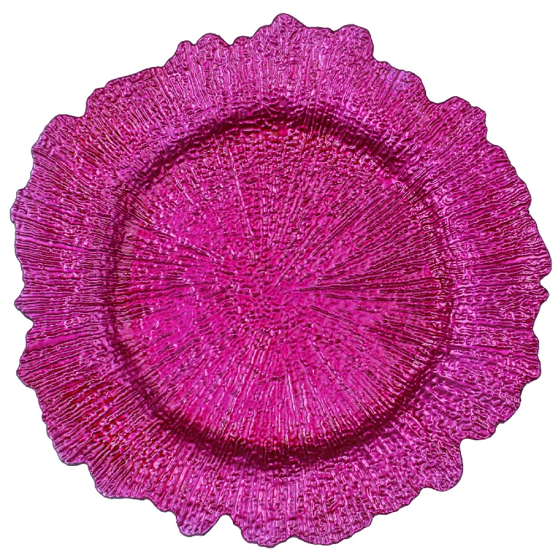 Reef Acrylic Charger Plate - Fuchsia