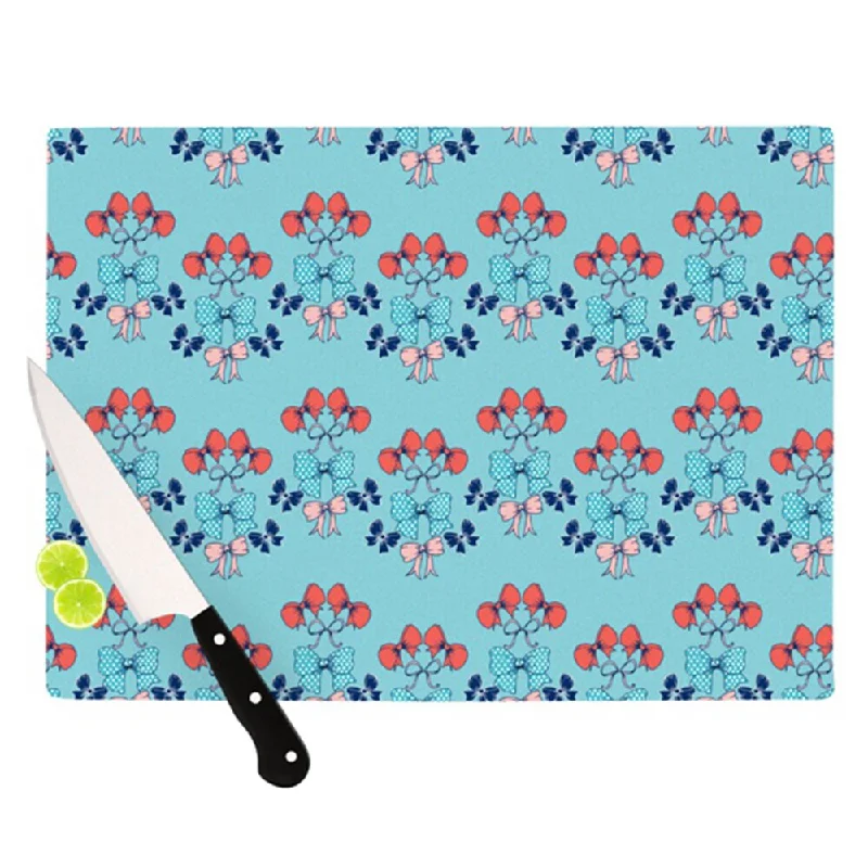 Kess InHouse Anneline Sophia "Bows" Cutting Board