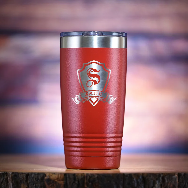 Custom Monogram Yeti Style Travel Coffee Tumbler