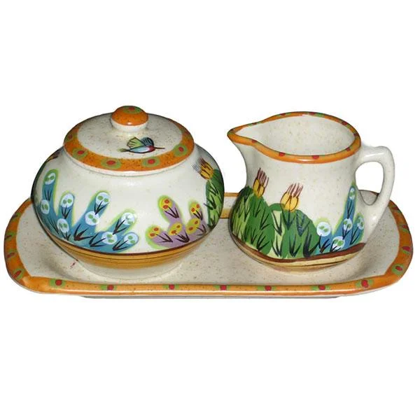 Sugar and Creamer Set - Tan Southwestern Desert | Sonoran Desert