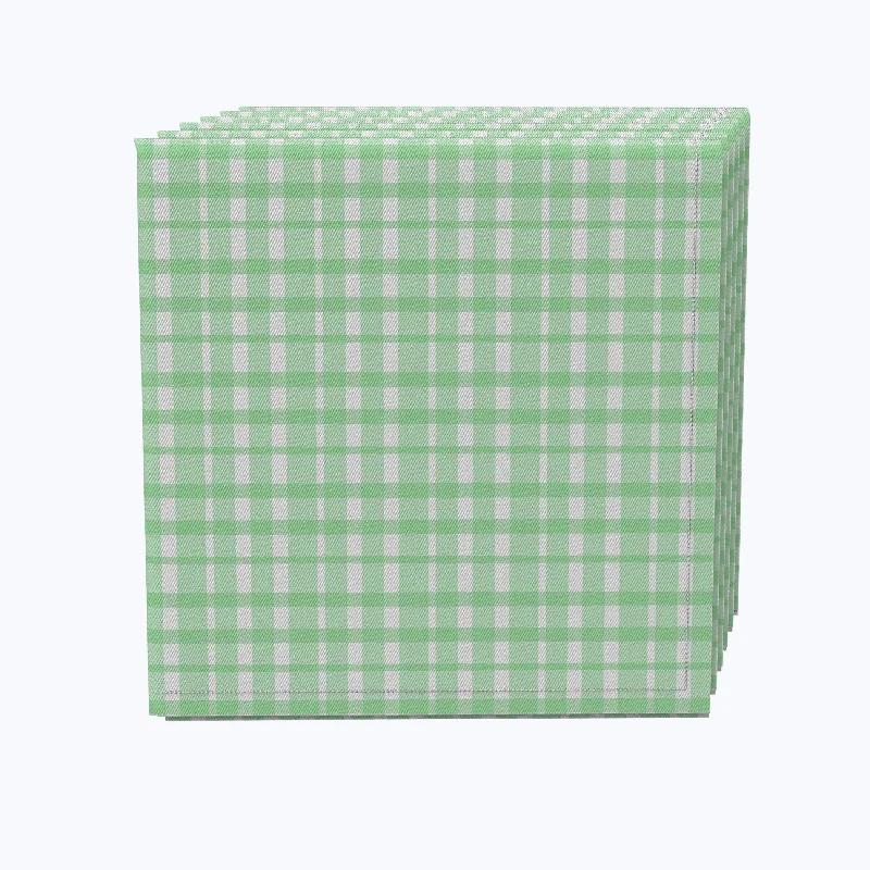 Vintage Green Check Napkins