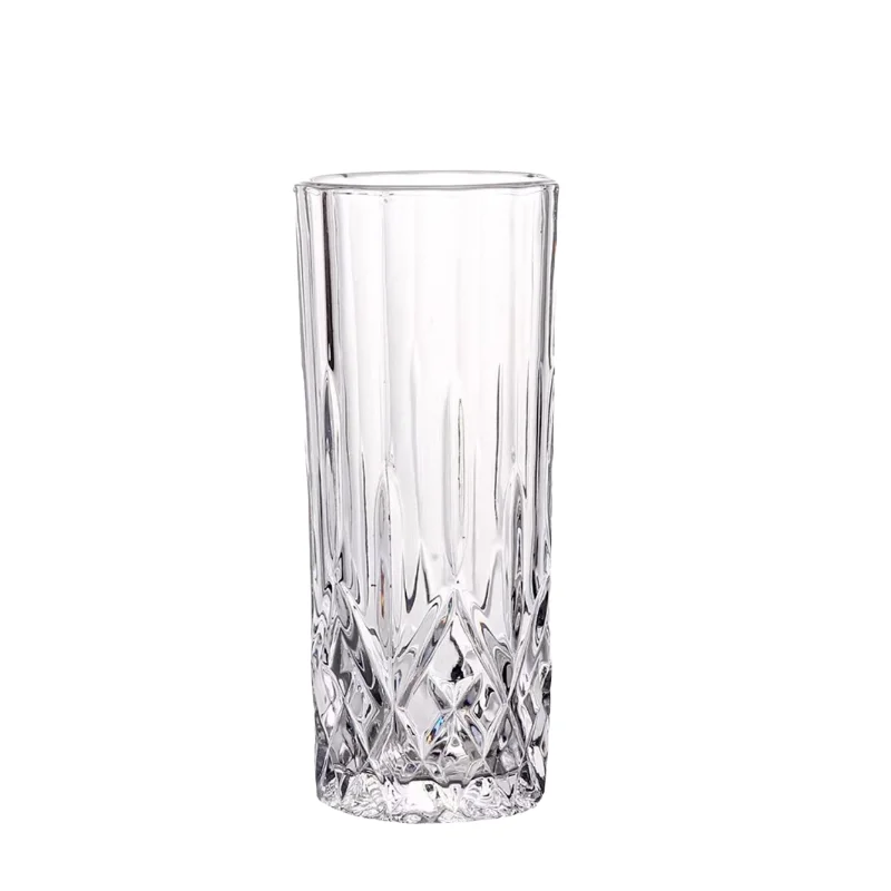 230ML-Engraved Glass Crystal Glass Juice Glass Collin Glass Cocktail Glass Beverage Glass High Wave Glass