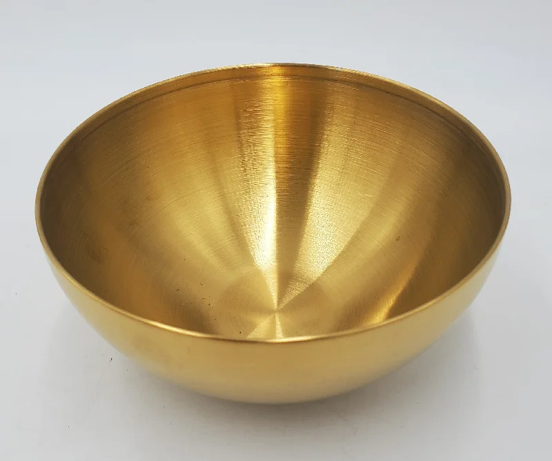 5.75"x3.5" S/S ROUND BOWL - GOLD