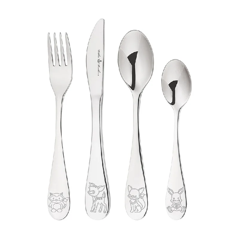 CUTLERY SET Kids 4Pc Woodlands